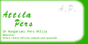 attila pers business card